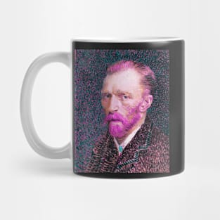 vaporwave aesthetic van gogh self portrait Mug